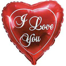 Серце Середнє "I love you" фольга 47см (гелій) ― SuperSharik